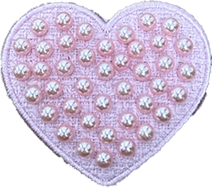 Pink Pearl Large Heart