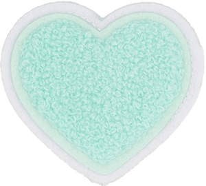 Mint with White Border Large Heart