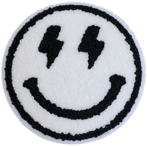 Large Smiley - White & White