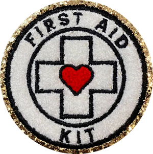 Fun Patches - First aid badge with gold border