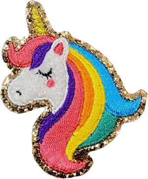 Fun Patches - Rainbow Unicorn Head