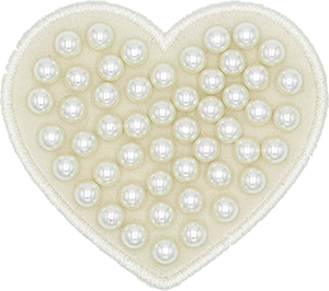 Pearl Heart Large Heart