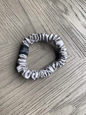 Silver Mini Scrunchies