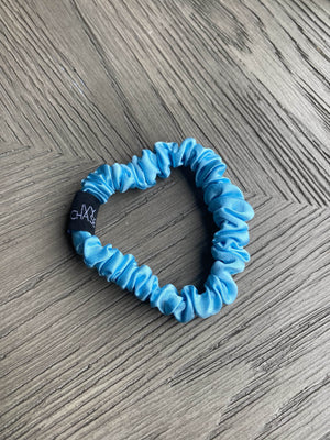 Bright Blue Mini Scrunchies