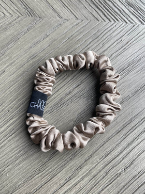 Beige Mini Scrunchies