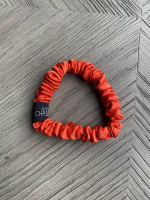 Bright Orange Mini Scrunchies